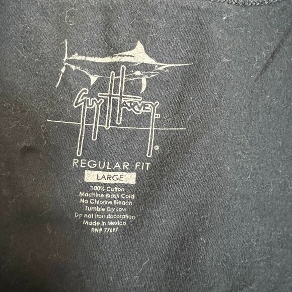 GUY HARVEY MARLIN GRAPHIC REGULAR FIT CASUAL COASTAL BEACH MUSCLE TANK SIZE LRG - Picture 3 of 3